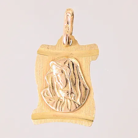 Hänge Maria, längd: 20mm, bredd: 3,6-11,4mm, 18K  Vikt: 1,4 g