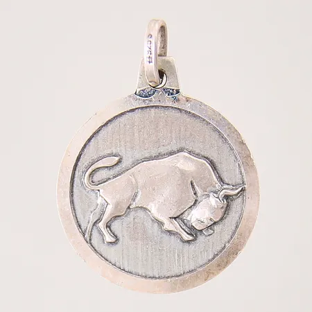 Hänge Oxe, längd: 25mm, bredd: 1,1-18mm, silver 925/1000 Vikt: 2,9 g