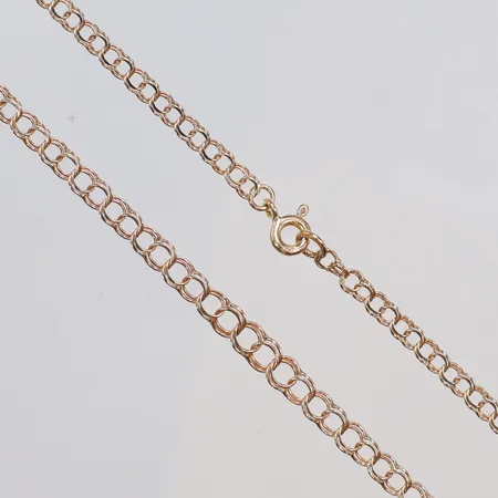 Collier doserad Bismarck 42,5cm bredd 3-4mm 18K Vikt: 4,3 g