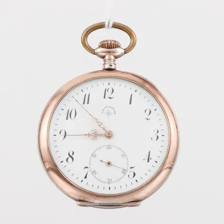 Fickur Polstjernan, tickar igång men ej funktionstestat, diameter ca 5 cm, silver.