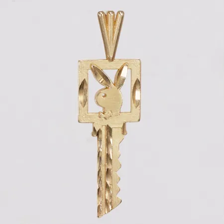 Hänge, nyckel, kanin, 30mm, 14K Vikt: 1,3 g