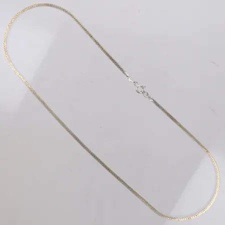 Collier, längd 45cm, bredd 2,2mm, silver 925/1000 Vikt: 4,8 g