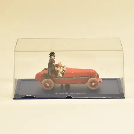 Modellbil/samlarbil, Tintin, Les cigares du Pharaon/Faraos cigarrer, originalask, slitage på ask.