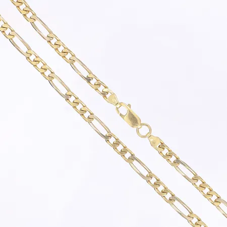 Kedja, ankarliknande modell, längd 45cm, bredd 5mm, 18K Vikt: 26,5 g