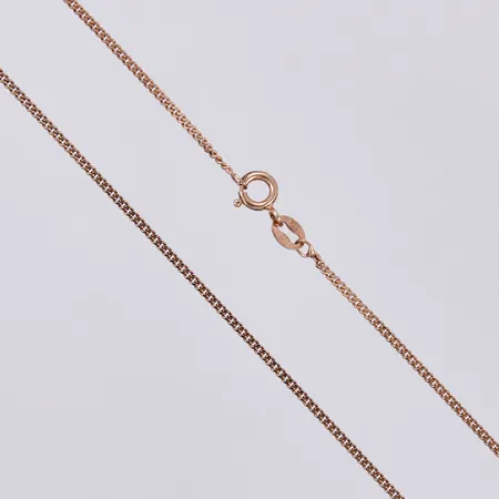 Kedja Pansar, längd ca 45cm, bredd ca 1mm, förgyllt 925/1000 silver Vikt: 3 g