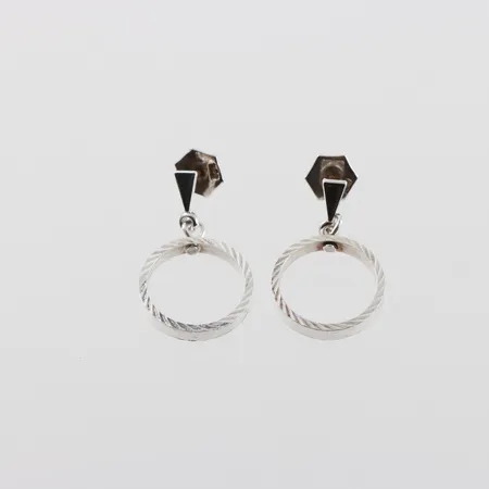 Parörhängen, höjd 25mm, silver  Vikt: 2,9 g