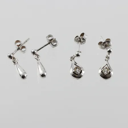 Örhänge 2 par, silver Vikt: 4,1 g