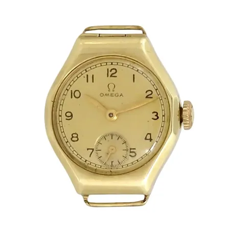 Vintage damur Omega, 14K guld, manuell, Ø21 mm, gravyr, bruttovikt 10,7g Vikt: 10,7 g