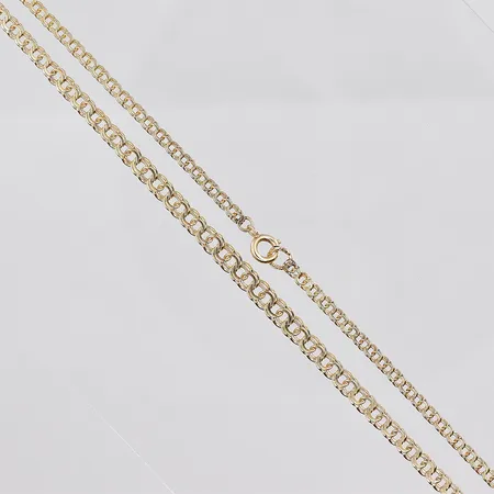 Collier Bismarck, 46cm, doserad bredd ca 2,5-4mm, 18K Vikt: 7,2 g