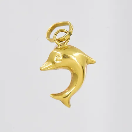 Hänge delfin, 9x15mm inklusive ögla, GHA, 18K Vikt: 0,2 g