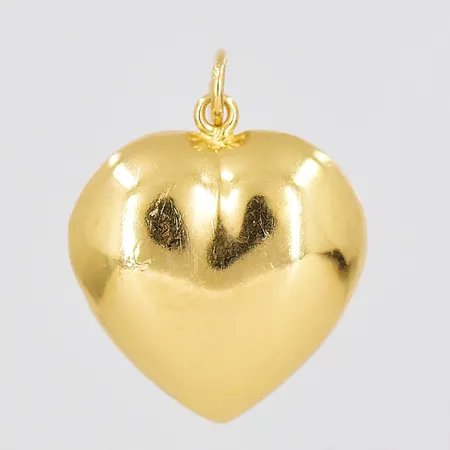 Hänge hjärta, 15,5x20,5mm inklusive ögla, ihålig, 18K Vikt: 1,3 g