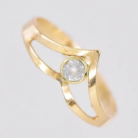 Ring, stl 16½, 14K Vikt: 0,9 g