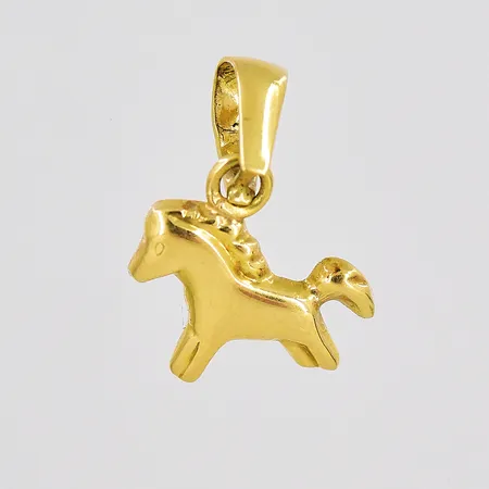 Hänge häst, 10x14mm inklusive ögla, 18K Vikt: 0,4 g