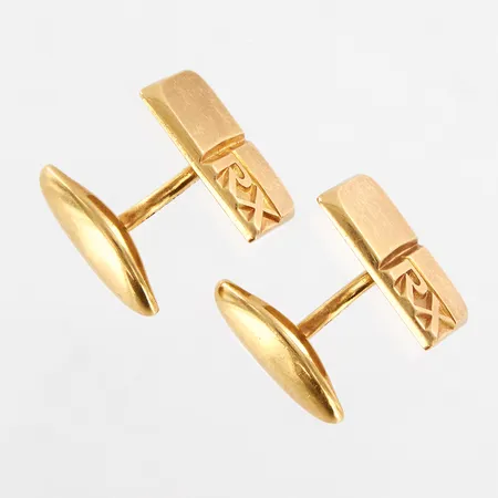 Ett par manschettknappar, 20x30mm, Sporrong, 18K Vikt: 24,8 g