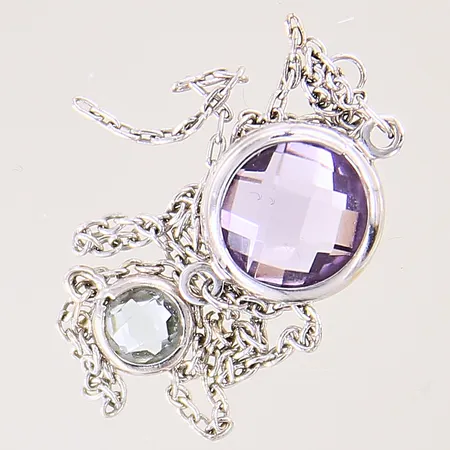 Armband med stenar, saknar lås, defekt, ostämplat, vitguld, 14K Vikt: 1,3 g