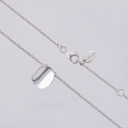 Collier, längd: ca 42cm, justerbart, bredd: ca 1-15mm, Sahara, 925/1000, silver Vikt: 5,3 g