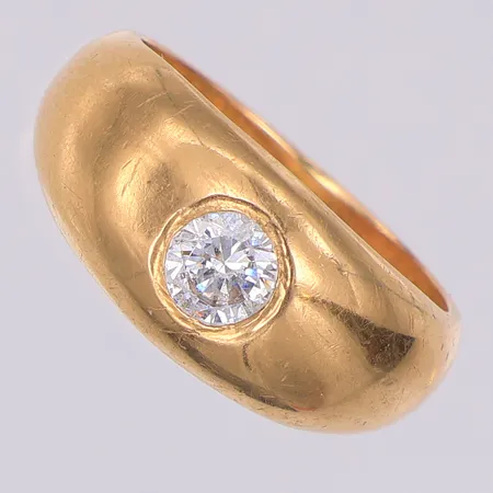 Ring, vit sten, stl 17, Arktissmedjan år 1997, 18K Vikt: 9,6 g