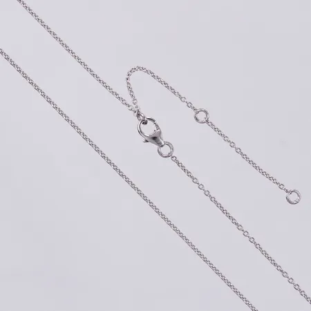 Kedja Ankarlänk, längd: ca 48,4cm, bredd: ca 1mm, justerbar, silver, 925/1000 Vikt: 1,9 g
