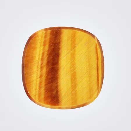 Tigeröga, 18x18mm, ca 7,89ct