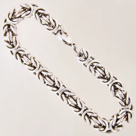 Armband Drottninglänk, längd 22cm, bredd 9mm, silver 925/1000 Vikt: 60,3 g