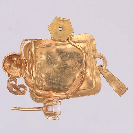 Div defekt guld, stenar, 18K Vikt: 3,2 g