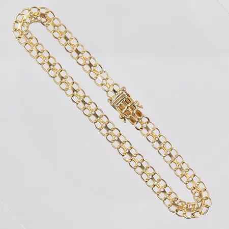 Armband X-länk, 19,5cm, bredd 5,5mm, 18K Vikt: 6,6 g