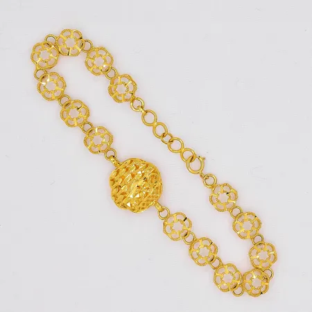 Armband, 18cm, bredd 4,5-14mm, 21K Vikt: 5,8 g