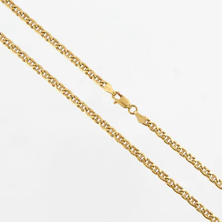 Kedja 51cm, bredd: 3mm, 18K  Vikt: 9,4 g
