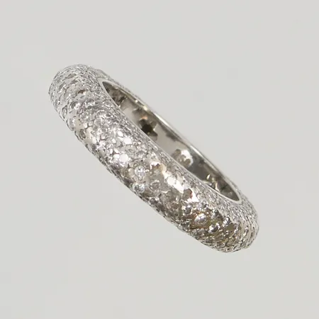 Ring, 217x ca 0,01ct, Ø17½, bredd:5mm, 18K 8,5g.