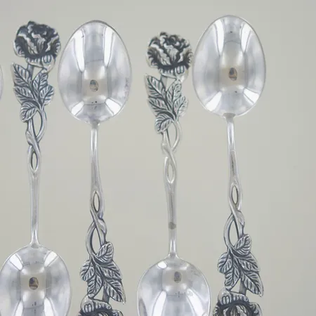 kaffeskedar 60-tal, längd 10,5 cm, silver Vikt: 141,5 g