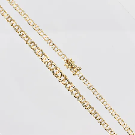 Collier Bismarck, 46cm, doserad bredd 2,9-5mm, GHA, 18K Vikt: 7,1 g