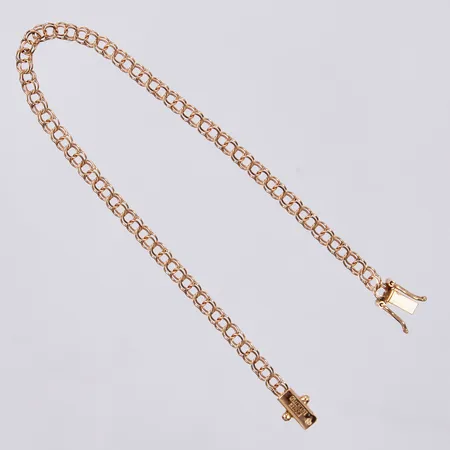 Armband Bismarck, längd ca 18cm, bredd ca 3mm, Clareus Guldsmeds Ab år 1983, 18K Vikt: 3,1 g