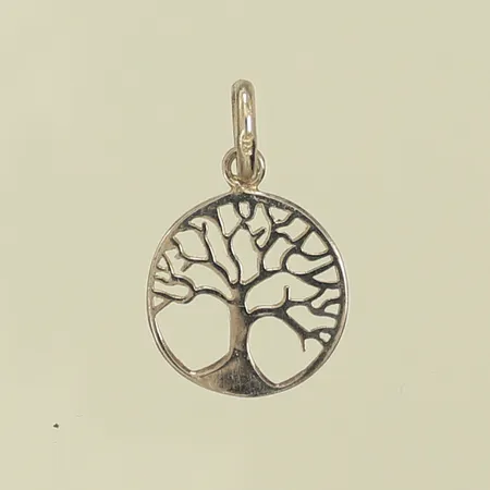 Hänge, träd, längd 20mm inkl ögla, bredd 14mm, Silver 925/1000, 0,6g Vikt: 0,6 g