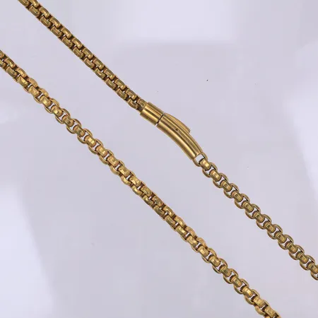 Kedja, 56cm, bredd 6mm, gulmetall