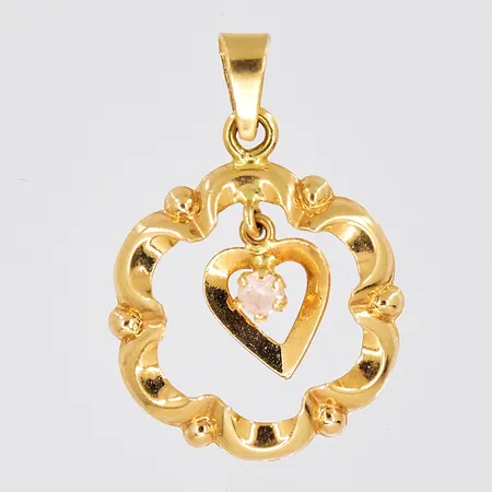 Hänge, Ø 12,5mm, 18K Vikt: 0,5 g