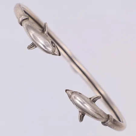 Armband, delfiner, regelbart, 62 x 53mm, 925/1000 silver Vikt: 9,1 g