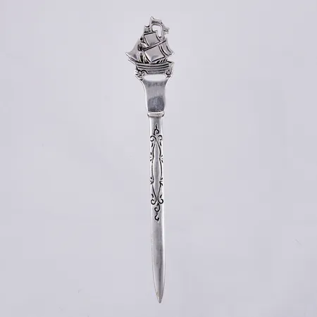 Brevkniv, längd: ca 12cm, bredd: ca 4-20mm, Gewe Silvervarufabriken Ab år 1978, 830/1000, silver Vikt: 8,2 g