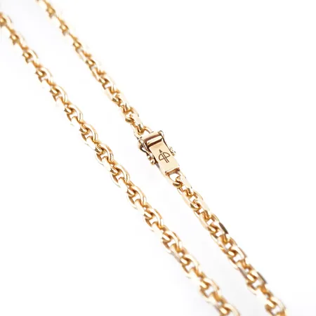 Halskedja, ankar, 51,5cm, bredd 5mm, 18k Vikt: 50 g