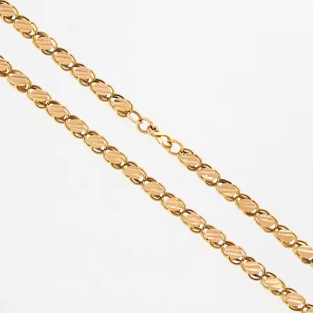 Collier, längd: 61,5cm, bredd: 5mm, 14K Vikt: 14,9 g