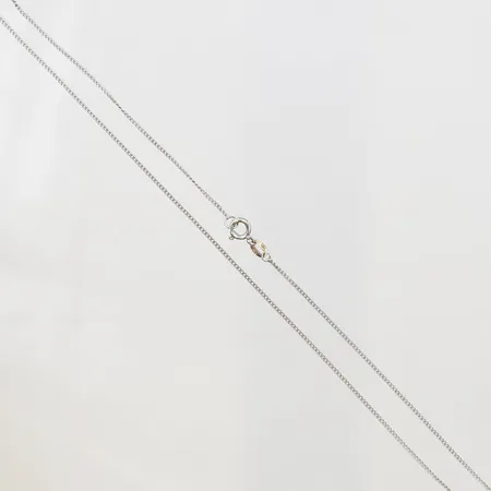 Kedja Pansar, längd 38,5cm, bredd 1mm, vitguld, 18K Vikt: 1,3 g