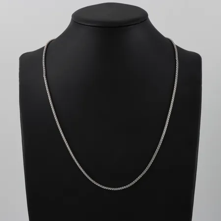 Kedja, längd 62cm, bredd 2,5mm, silver  Vikt: 8,7 g