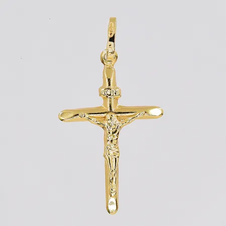 Hänge krucifix, 17x32mm inklusive ögla, 18K Vikt: 0,6 g