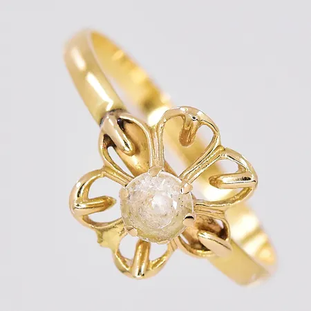 Ring blomma, stl 16½, 18K Vikt: 1,3 g