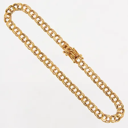 Armband Bismarck 18,5cm, bredd:4mm, 18K  Vikt: 5,8 g