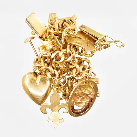 Diverse guld, trasigt, 18K Vikt: 18,7 g