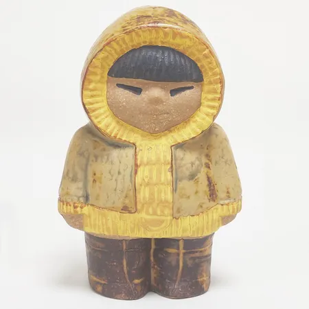 Figurin, Nord ur serien All Världens Barn, Lisa Larson, Gustavsberg, höjd: 12cm, stengods Vikt: 0 g