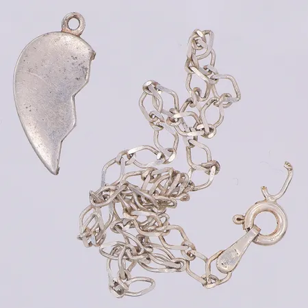 Defekt armband & hänge, silver Vikt: 3,9 g