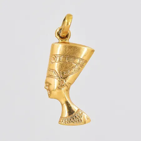Hänge Nefertiti, 10x23mm inklusive ögla, ihålig, 18K Vikt: 0,9 g