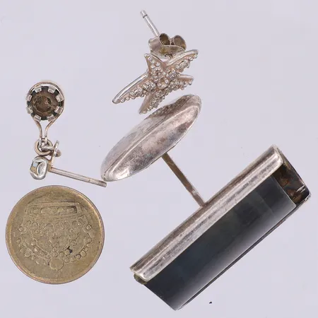 Diverse udda silver, 400-925/1000 silver Vikt: 14,2 g