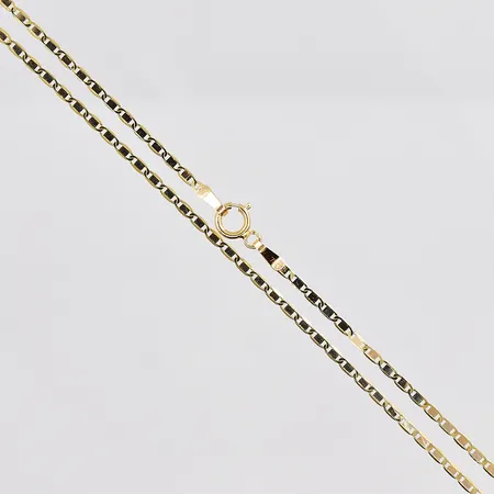 Kedja, 40cm, bredd 1,4mm, tvåfärgad, 18K Vikt: 1,4 g